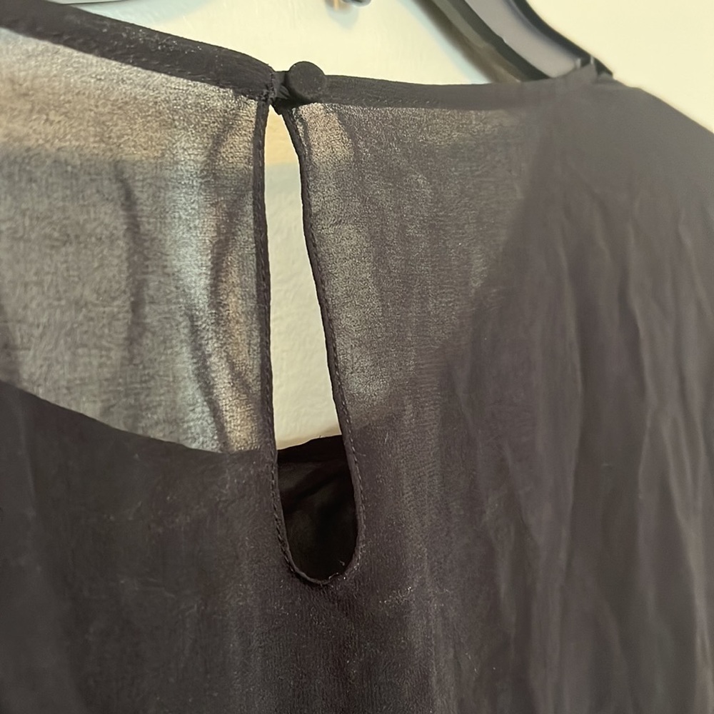 Zara Basic Black Blouse Spaghetti Strap With Shee… - image 5